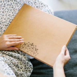 Square Genuine Leather Photo Book