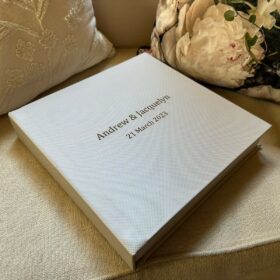 Best Wedding Albums In Gqeberha (Port Elizabeth), Eastern Cape South Africa 22 Wedding Photo books Off White Faux Leather